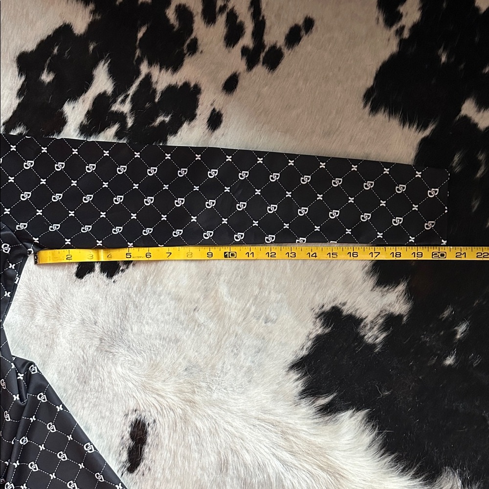 Y2K Divided by H&M Black and White Patterned Bodycon Long Sleeve Mini Dress - Picture 8 of 10